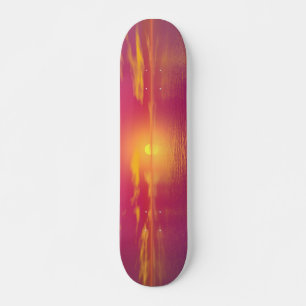 Soluppgångsolnedgång Old School Skateboard Bräda 21,6 Cm