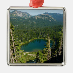 Soluppgångssjön sedd från ovan vid Mount Rainier P Julgransprydnad Metall
