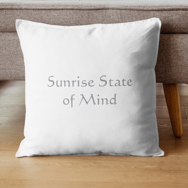 Soluppgångsstat Minimalistisk Skript  Kudde (Skapare uppladdad)