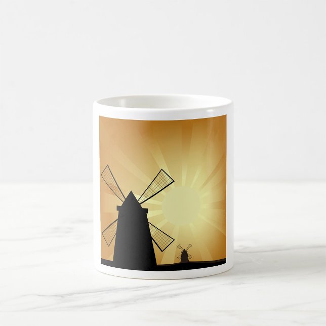Soluppgångsvindkraftverk Kaffemugg (Skapare uppladdad)