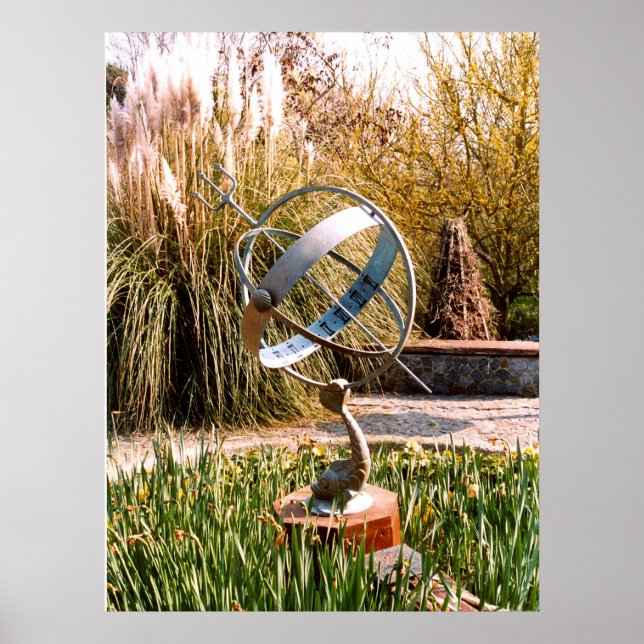 Soluppi en Guernsey-trädgård Poster (Framsidan)