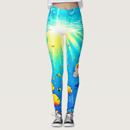 Solupplyst Reef Life Glow Art Leggings