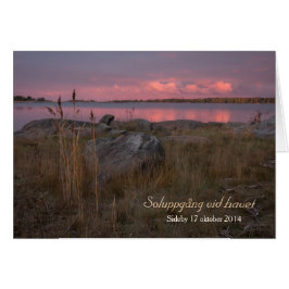 Soluppnår havet CC0759 Sideby Siipyy Hälsningskort