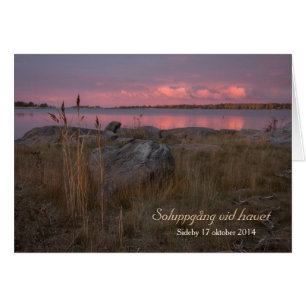 Soluppnår havet CC0759 Sideby Siipyy Hälsningskort