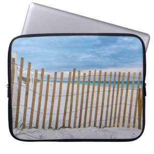 Soluppslitning av trä i Beach Fence Laptop sleeve