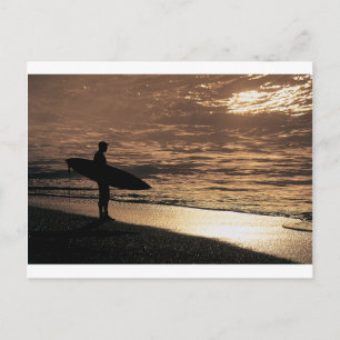 Soluppsurfer Vykort