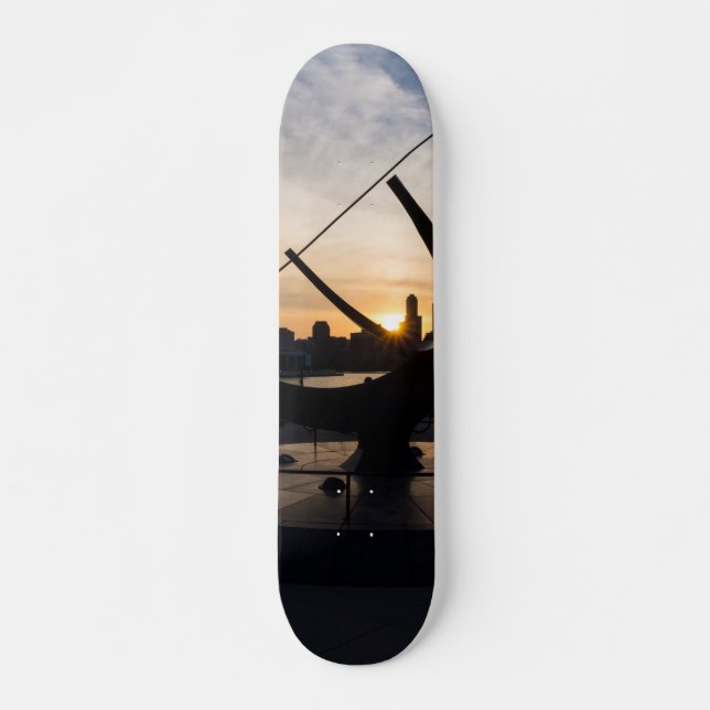 Solur Solnedgång Skateboard Bräda 20 Cm (Framsida)