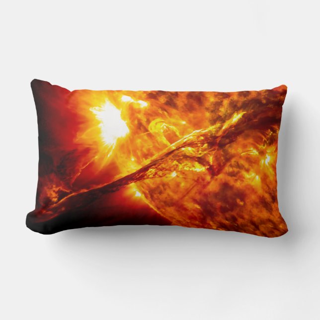 Solutbrott - jätte- prominens lumbarkudde (Framsida)