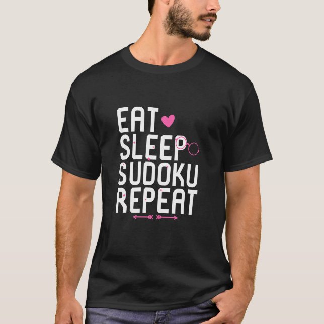 Solv för inspirationsproblem för Eat-viloläge Sudo T Shirt (Framsida)
