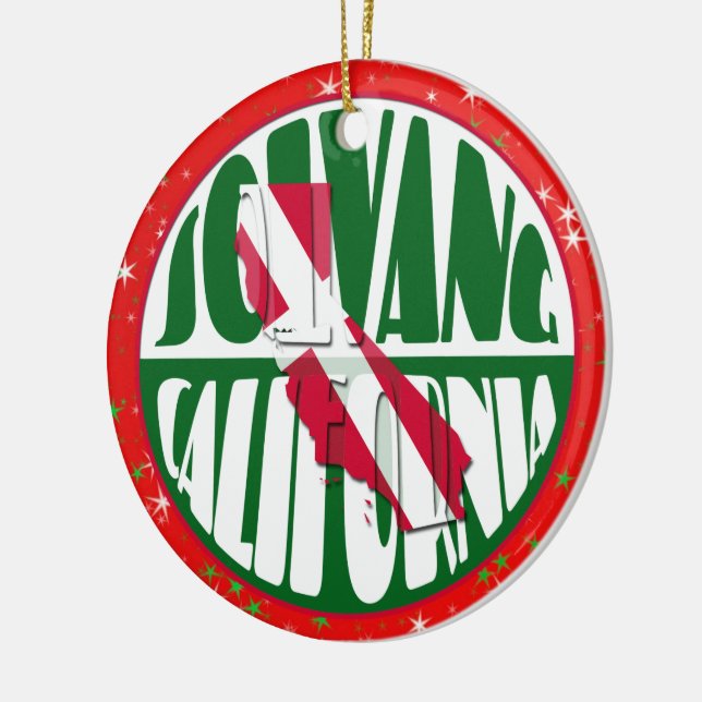 Solvang CA Dansk amerikansk julprydnad Julgransprydnad Keramik (Vänster)