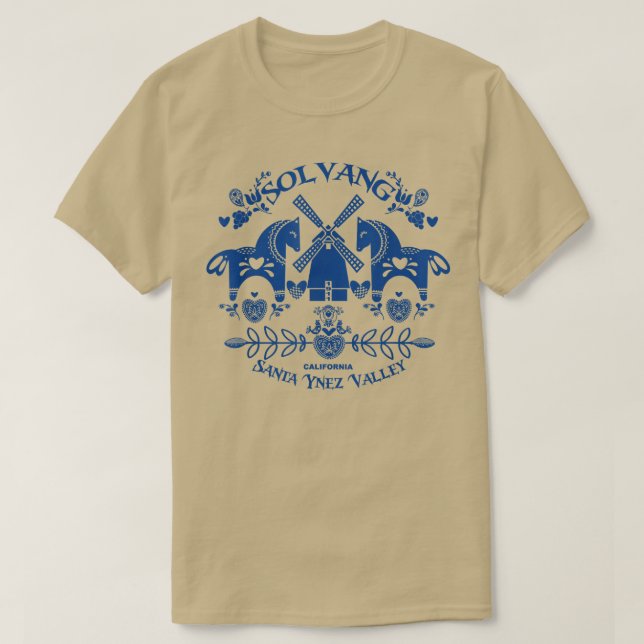 Solvang California Danish-Stil Village Santa Ynez T Shirt (Design framsida)