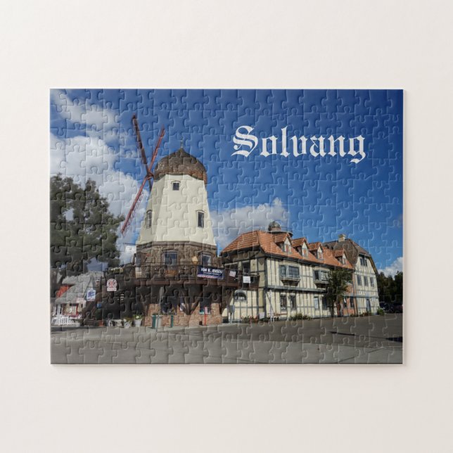 Solvang California Dansk Kvarn Pussel (Horisontell)