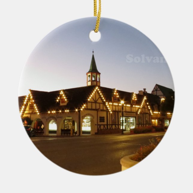 Solvang California Julgransprydnad Keramik (Framsidan)