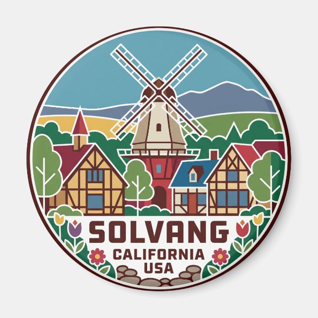 Solvang USA Magnet (Framsidan)