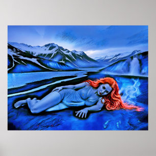 ’Sólvátra’ - Flame Beneath Ice Poster