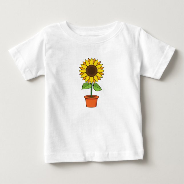 Solväxt i en kruka t shirt (Framsida)