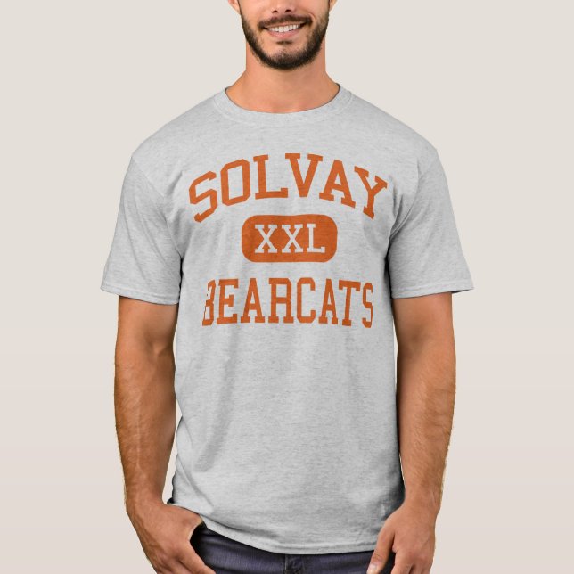 Solvay - Bearcats - högstadium - Solvay New York T-shirt (Framsida)