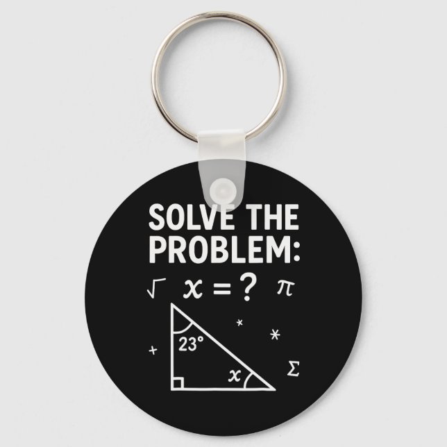 Solve The Problem Do The Math 67 Meme Funny Teache Nyckelring (Framsida)