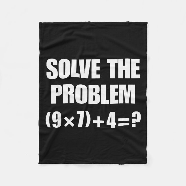 Solve The Problem, Funny 67 Teacher  Fleecefilt (Framsidan)