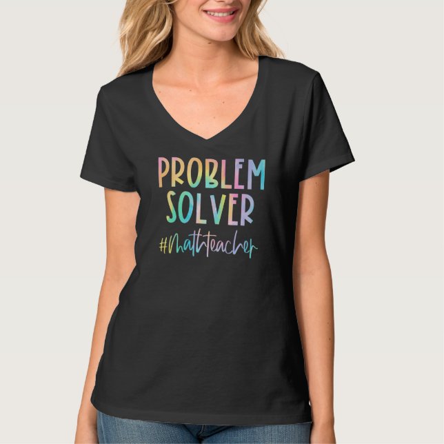 Solver Math Teacher-problem tillbaka till S T Shirt (Framsida)
