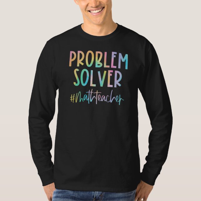 Solver Math Teacher-problem tillbaka till S T Shirt (Framsida)