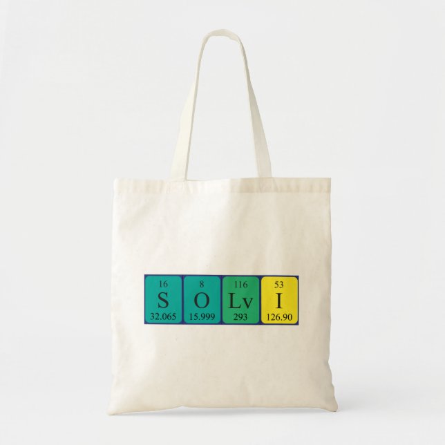 Sölvi Periote bord namn tote bag Tygkasse (Framsidan)