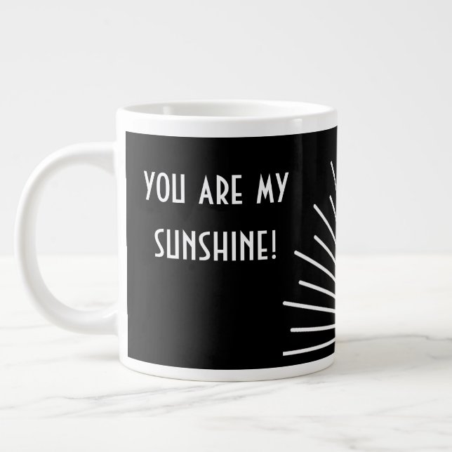 Solvit, Personlig Black White Jumbo Mugg (Vänster)
