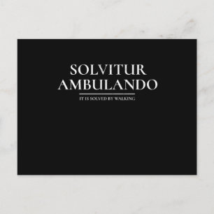 Solvitur AmbulandoDet löses genom att man går Vykort