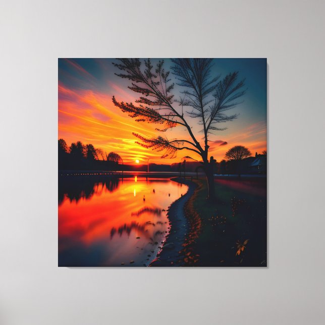 Solvy liggande fyra canvastryck (Framsida)