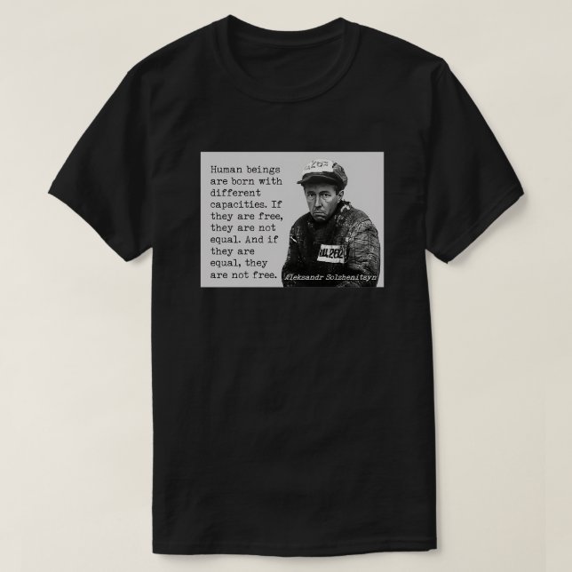 Solzhenitsyn om frihet t shirt (Design framsida)