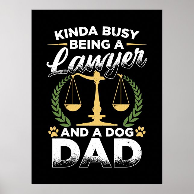 som advokat och som advokat i Hund och Pappa Poster (Framsidan)