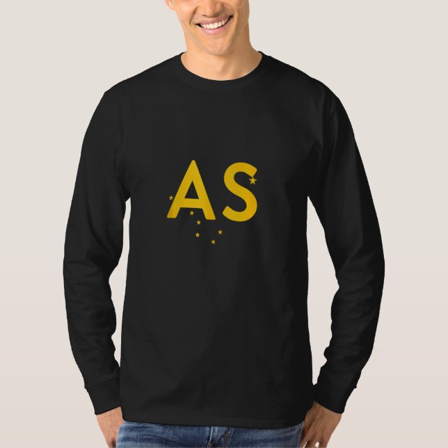 Som Alaska tredelskombo Alaska Flagga del 2 T Shirt (Framsida)