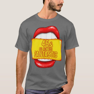 Som alltid fantastisk röd Läppar i dagen T Shirt