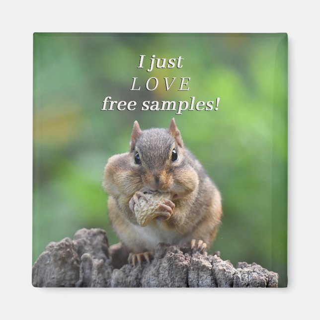 som älskar dessa gratisprover magnet (Framsidan)