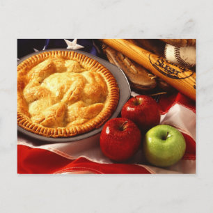 Som amerikanskt som äpple paj! vykort