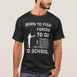 som är födda av fisk som tvingats gå i skolan t shirt