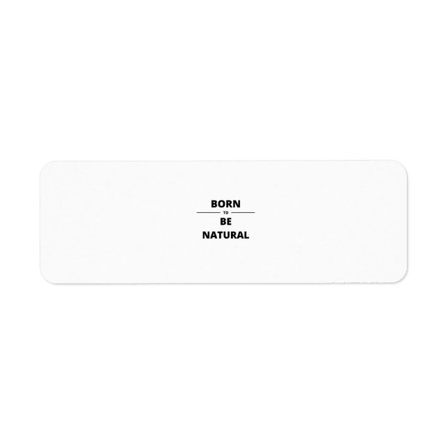 SOM ÄR NATURLIGT RETURADRESS ETIKETT (Framsidan)