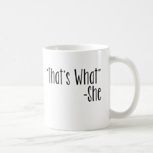 "Som är vad" - henne Kaffemugg