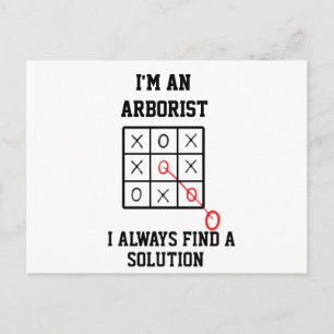 Som arborist finner jag alltid en lösning vykort