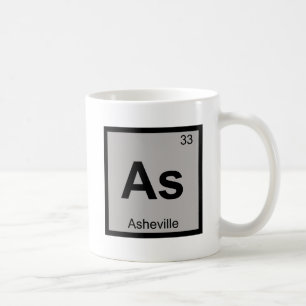 Som - Asheville North Carolina Kemisymbol Kaffemugg