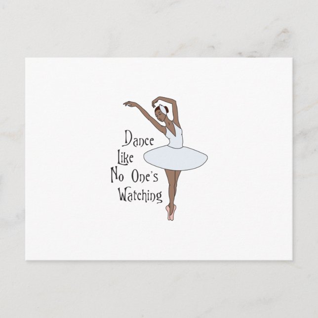 Som att ingen tittar. vykort (Framsida)