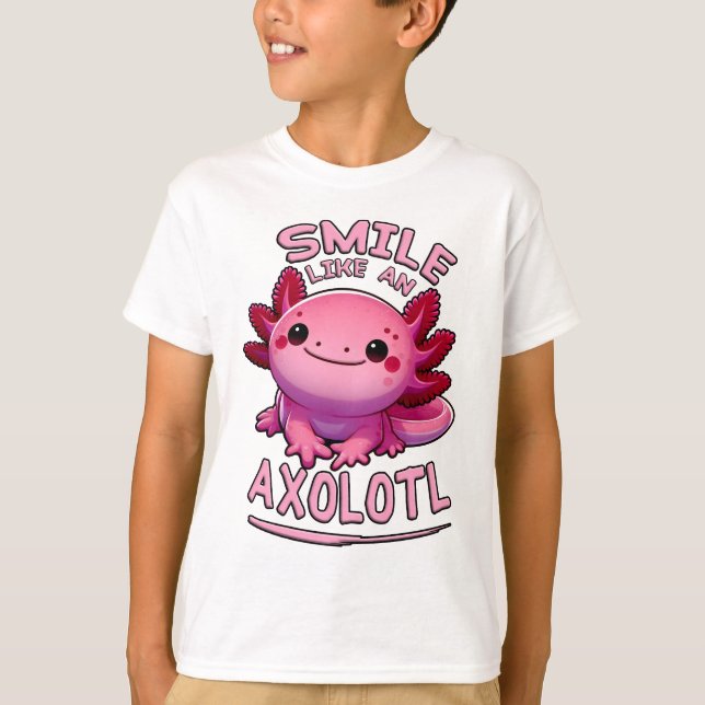 Som Axolotl Kids T Shirt (Framsida)