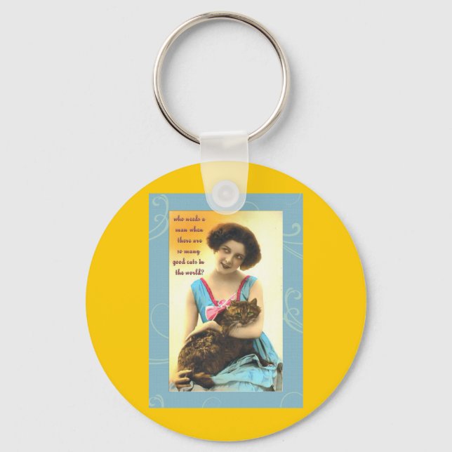 som behöver så många bra katter nyckelring (Framsida)