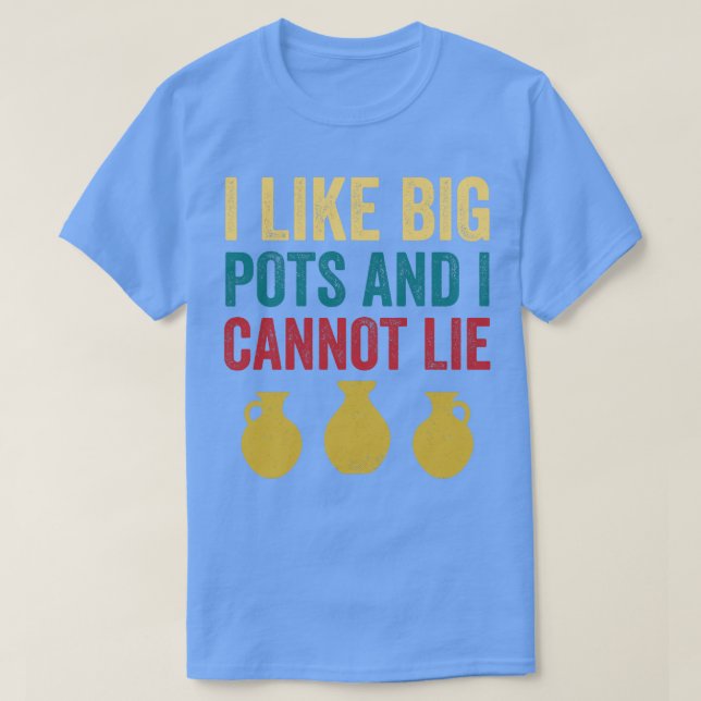 Som Big Pots-Potterna Retro Clay T Shirt (Design framsida)