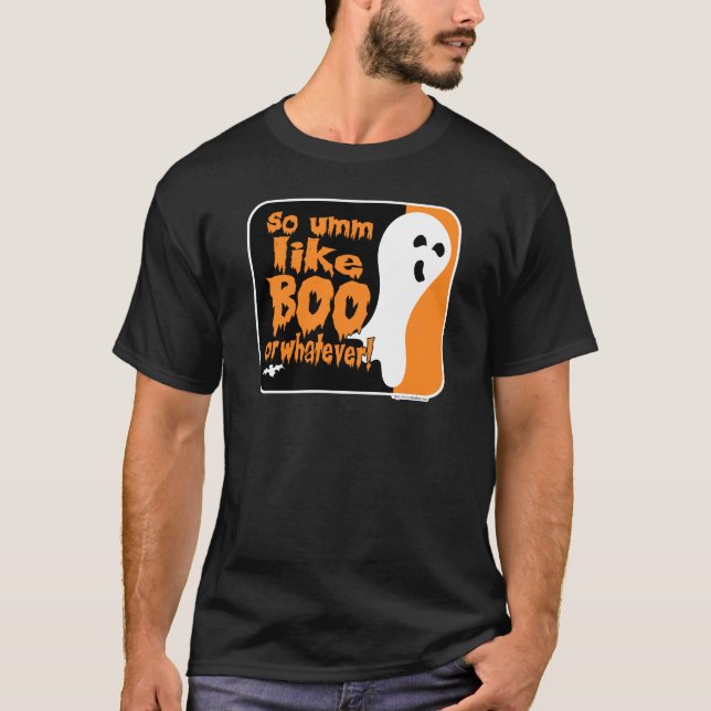 Som Boo eller Spelar ingen roll Halloween Ghost T-shirt (Framsida)