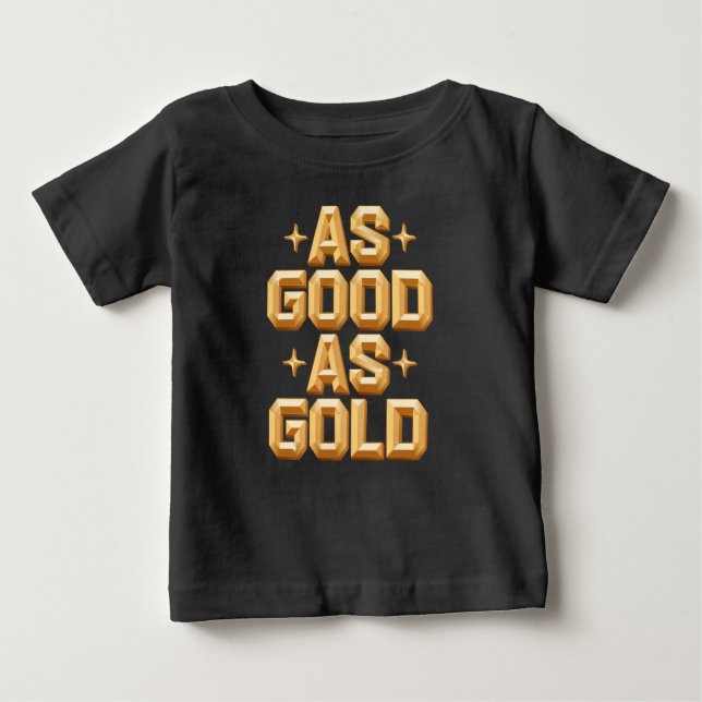 Som Bra som Guld Baby översta T-shirt/svart T Shirt (Framsida)