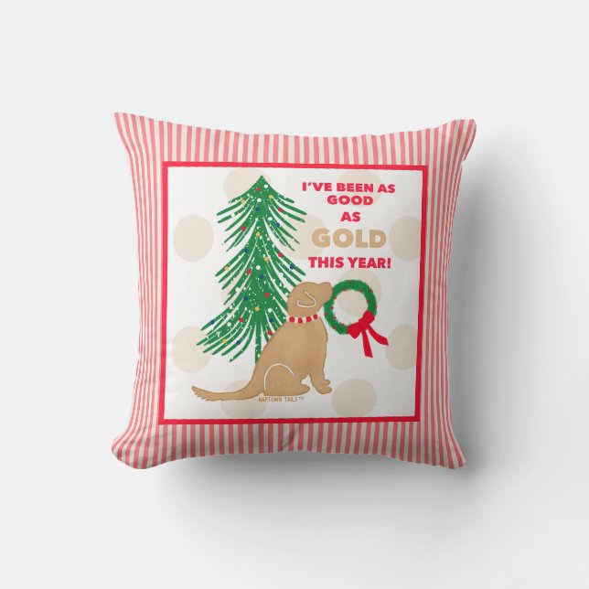Som Bra som Guld Hund jul Dekorativ kudde (Framsida)