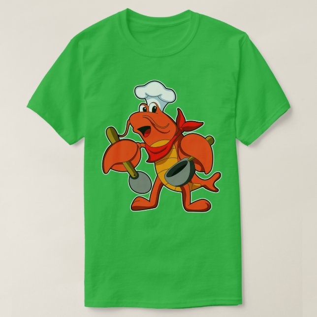som Chef med träsked T Shirt (Design framsida)