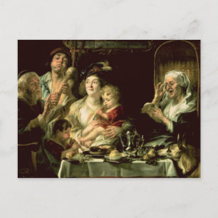 Som den gamla Sjungan, så den unga pipan 1638 Vykort