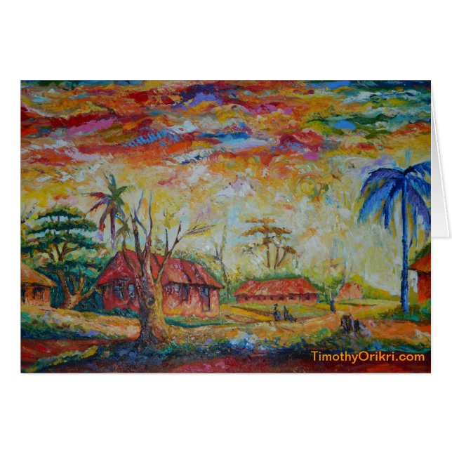 Som det som är van vid, var hälsningskort (Framsidan Horizontal)